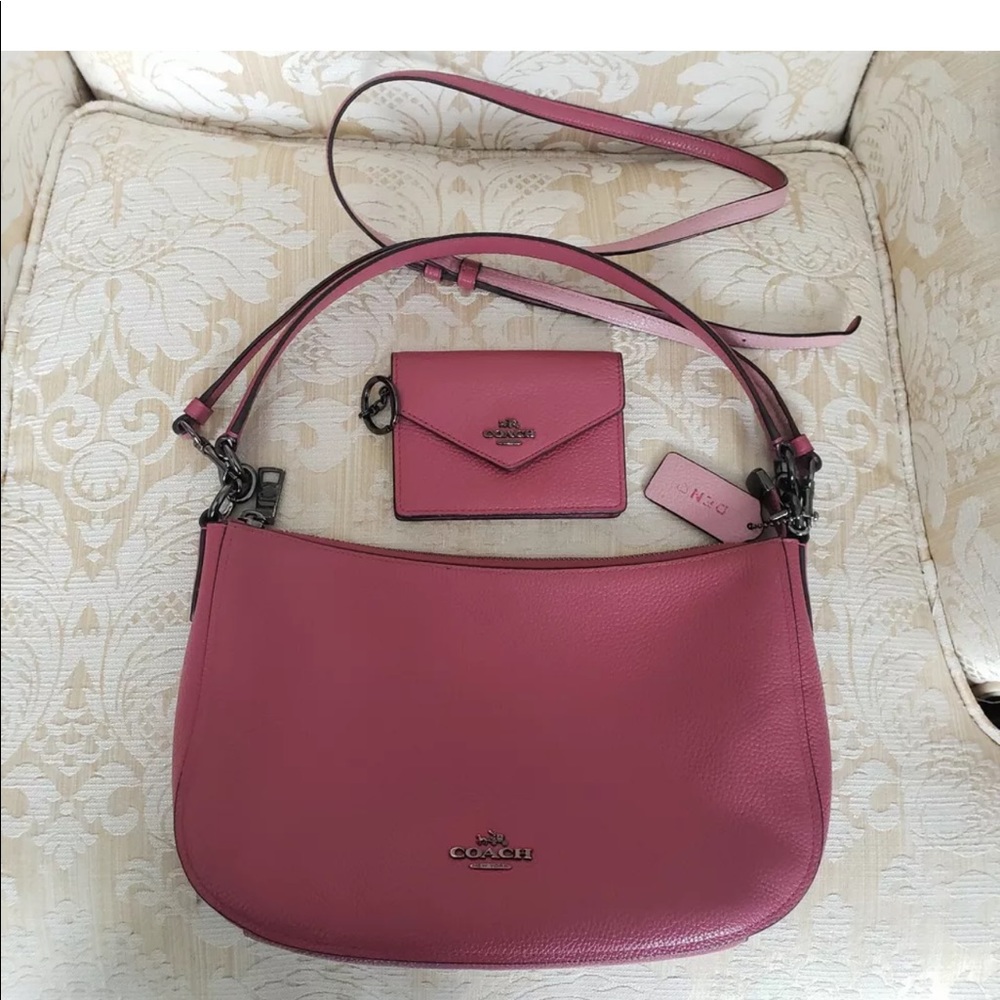COACH SMALL SKYLAR HOBO+ KEY WALLET